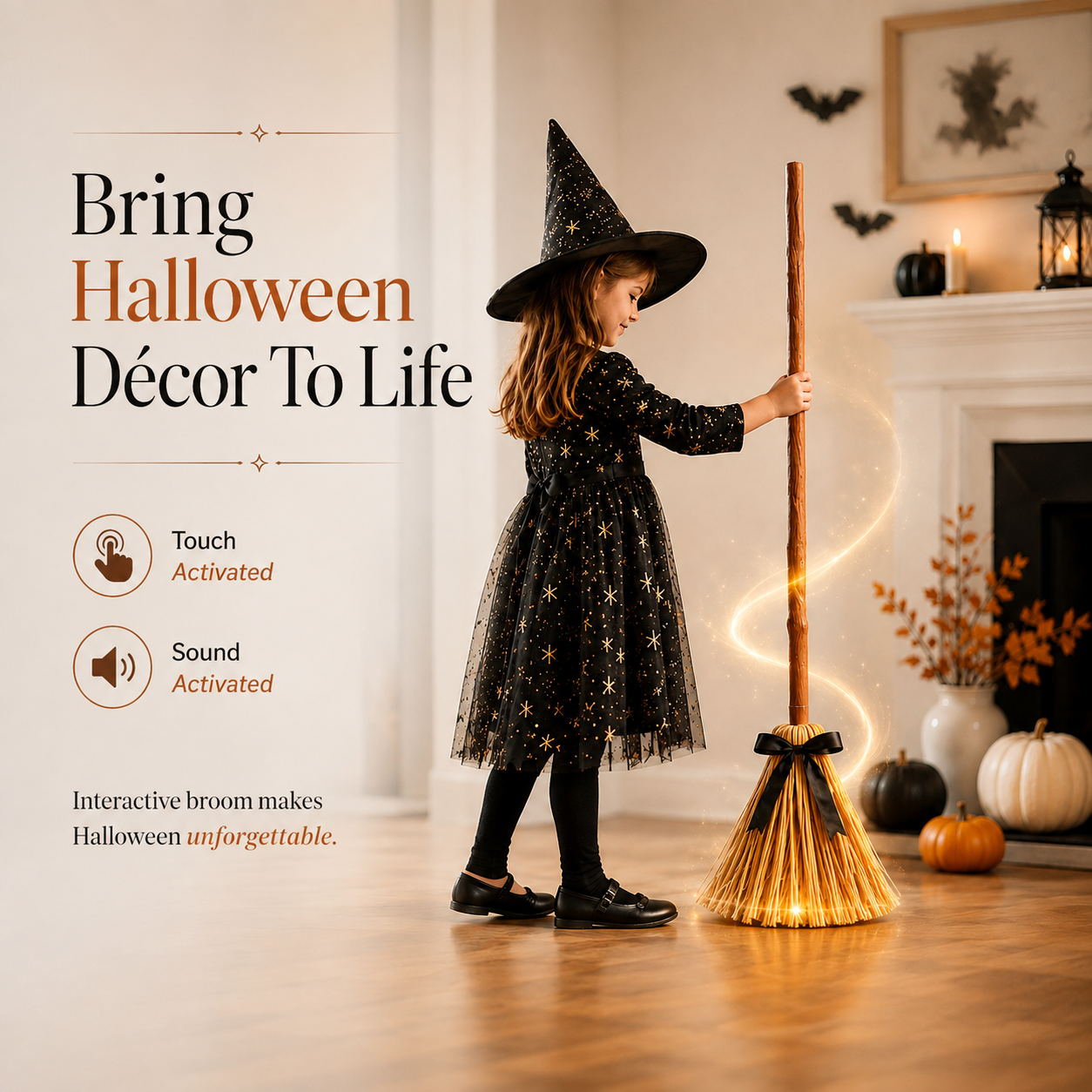 Spooky Haunted Broom