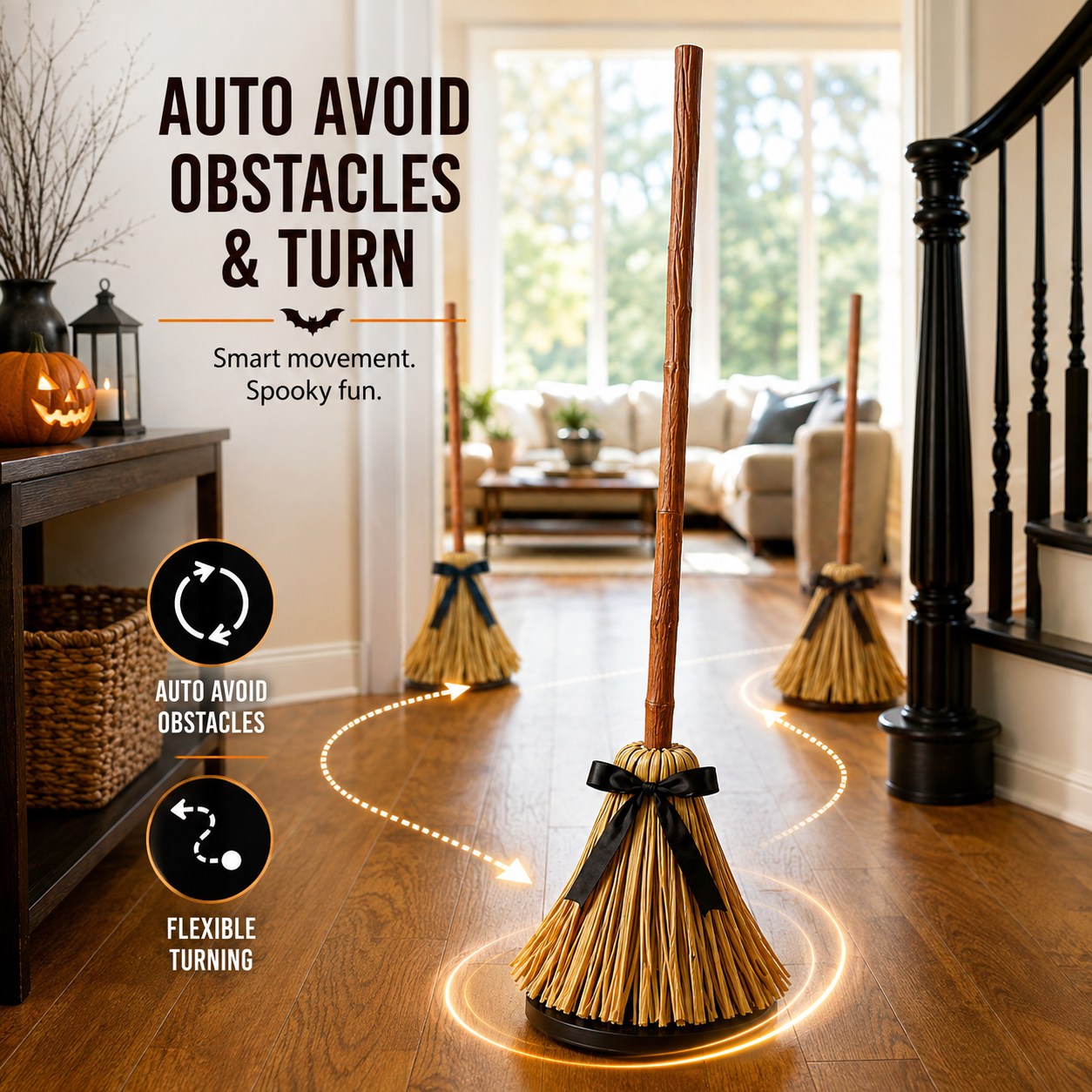 Spooky Haunted Broom